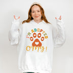 I'm Adopted Paw Design - Dogs Unisex Crewneck T-Shirt Sweatshirt Hoodie