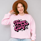 Team Girl Pink Design - Gender Reveal Unisex Crewneck T-Shirt Sweatshirt Hoodie