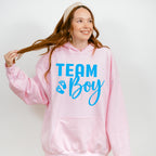 Team Boy Cursive Design - Gender Reveal Unisex Crewneck T-Shirt Sweatshirt Hoodie