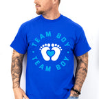 Team Boy Feet Design - Gender Reveal Unisex Crewneck T-Shirt Sweatshirt Hoodie