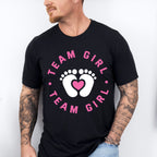 Team Girl Feet Design - Gender Reveal Unisex Crewneck T-Shirt Sweatshirt Hoodie