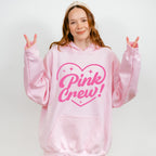 Pink Crew Heart Design - Gender Reveal Unisex Crewneck T-Shirt Sweatshirt Hoodie