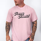 Honeymoonin' Black And White Design - Honeymoon Unisex Crewneck T-Shirt Sweatshirt Hoodie