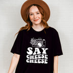 Say Cheese Camera Design - Photography Unisex Crewneck T-Shirt Sweatshirt Hoodie