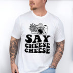 Say Cheese Camera Design - Photography Unisex Crewneck T-Shirt Sweatshirt Hoodie