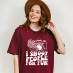 I Shoot People For Fun - Photography Unisex Crewneck T-Shirt Sweatshirt Hoodie