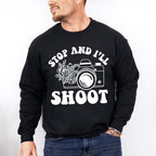 Stop And I'll Shoot - Photography Unisex Crewneck T-Shirt Sweatshirt Hoodie