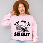 Stop And I'll Shoot - Photography Unisex Crewneck T-Shirt Sweatshirt Hoodie