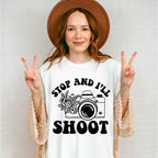 Stop And I'll Shoot - Photography Unisex Crewneck T-Shirt Sweatshirt Hoodie