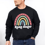 Home Dealer Rainbow Design - Realtor Unisex Crewneck T-Shirt Sweatshirt Hoodie