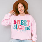 Sweet Sixteen Established 2008 - Sweet 16 Unisex Crewneck T-Shirt Sweatshirt Hoodie