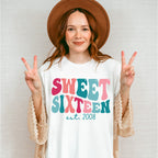 Sweet Sixteen Established 2008 - Sweet 16 Unisex Crewneck T-Shirt Sweatshirt Hoodie