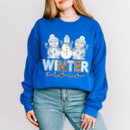 Winter Vibes Snowman Design - Winter Unisex Crewneck T-Shirt Sweatshirt Hoodie