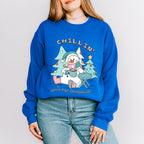 Snowman Chillin' Design - Winter Unisex Crewneck T-Shirt Sweatshirt Hoodie