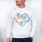 Hello Winter Heart Design - Winter Unisex Crewneck T-Shirt Sweatshirt Hoodie