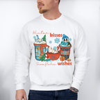 Winter Kisses Snowflakes Wishes - Winter Unisex Crewneck T-Shirt Sweatshirt Hoodie