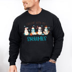 Chillin With My Snowmies - Winter Unisex Crewneck T-Shirt Sweatshirt Hoodie
