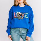 Love Skeleton Design - Winter Unisex Crewneck T-Shirt Sweatshirt Hoodie