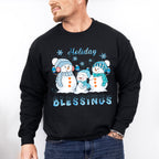 Holiday Blessings - Winter Unisex Crewneck T-Shirt Sweatshirt Hoodie