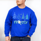 Feeling A Little Frosty Tree Design - Winter Unisex Crewneck T-Shirt Sweatshirt Hoodie