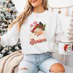 Santa Claus 'Tis The Season - Christmas Unisex Crewneck T-Shirt Sweatshirt Hoodie