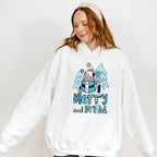 Merry And Bright Snowman Design - Winter Unisex Crewneck T-Shirt Sweatshirt Hoodie