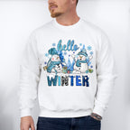 Hello Winter Design - Winter Unisex Crewneck T-Shirt Sweatshirt Hoodie