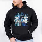 Hello Winter Design - Winter Unisex Crewneck T-Shirt Sweatshirt Hoodie