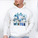 Hello Winter Design - Winter Unisex Crewneck T-Shirt Sweatshirt Hoodie