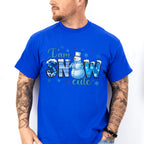 Snowcute Blue Design - Winter Unisex Crewneck T-Shirt Sweatshirt Hoodie