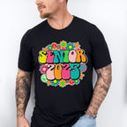 Senior 2025 Flower Design - Graduation Unisex Crewneck T-Shirt Sweatshirt Hoodie