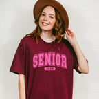 Senior 2025 Pink Design - Graduation Unisex Crewneck T-Shirt Sweatshirt Hoodie