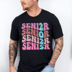 Senior 2025 Vertical Design - Graduation Unisex Crewneck T-Shirt Sweatshirt Hoodie
