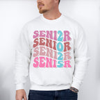 Senior 2025 Vertical Design - Graduation Unisex Crewneck T-Shirt Sweatshirt Hoodie