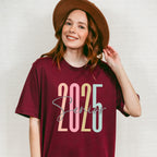 Senior 2025 Cursive Design - Graduation Unisex Crewneck T-Shirt Sweatshirt Hoodie