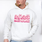 2025 Senior Pink Ribbon Design - Graduation Unisex Crewneck T-Shirt Sweatshirt Hoodie