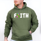 Faith Ribbon Design - Metastatic Breast Cancer Unisex Crewneck T-Shirt Sweatshirt Hoodie