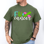 Fu Cancer Ribbon Design - Metastatic Breast Cancer Unisex Crewneck T-Shirt Sweatshirt Hoodie