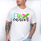 Fu Cancer Ribbon Design - Metastatic Breast Cancer Unisex Crewneck T-Shirt Sweatshirt Hoodie