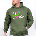 Hope Ribbon Design - Metastatic Breast Cancer Unisex Crewneck T-Shirt Sweatshirt Hoodie