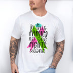 In This Family No One Fights Alone - Metastatic Breast Cancer Unisex Crewneck T-Shirt Sweatshirt Hoodie