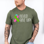 Never Give Up - Metastatic Breast Cancer Unisex Crewneck T-Shirt Sweatshirt Hoodie