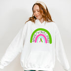 Rainbow Ribbon Design - Metastatic Breast Cancer Unisex Crewneck T-Shirt Sweatshirt Hoodie