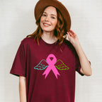 Ribbon Wing Design - Metastatic Breast Cancer Unisex Crewneck T-Shirt Sweatshirt Hoodie