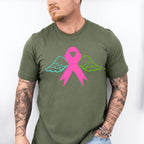Ribbon Wing Design - Metastatic Breast Cancer Unisex Crewneck T-Shirt Sweatshirt Hoodie