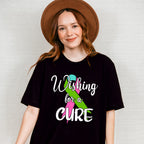 Wishing For A Cure - Metastatic Breast Cancer Unisex Crewneck T-Shirt Sweatshirt Hoodie
