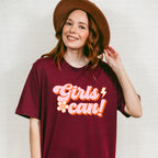 Girls Can! - Feminism Theme Unisex Crewneck T-Shirt Sweatshirt Hoodie