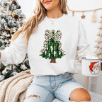 Christmas Tree White Ribbon - Christmas Unisex Crewneck T-Shirt Sweatshirt Hoodie