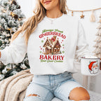 Gingerbread Bakery - Christmas Unisex Crewneck T-Shirt Sweatshirt Hoodie