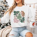 Tree And Leafs - Christmas Unisex Crewneck T-Shirt Sweatshirt Hoodie